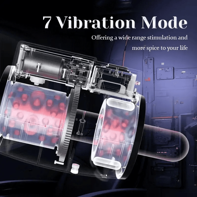 Fully Dual Cavity Rotation Telescopic Vibrating Automatic Masturbator