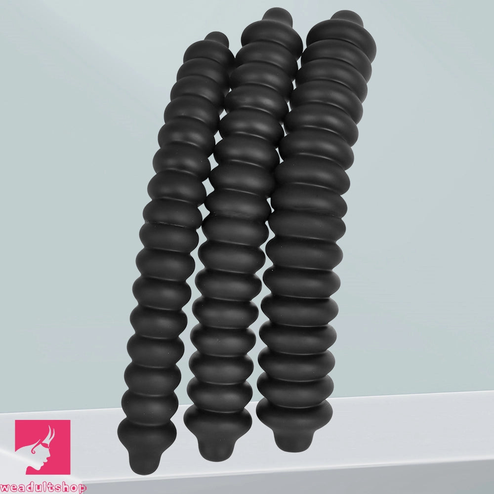 19.68in Silicone Long Large Double Head Threaded Fat Anal Plug Cock Dildo