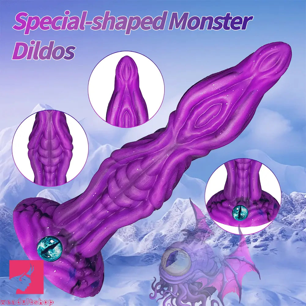 9.84in Monster Fantasy Soft Silicone Dildo With Powerful Suction Cup