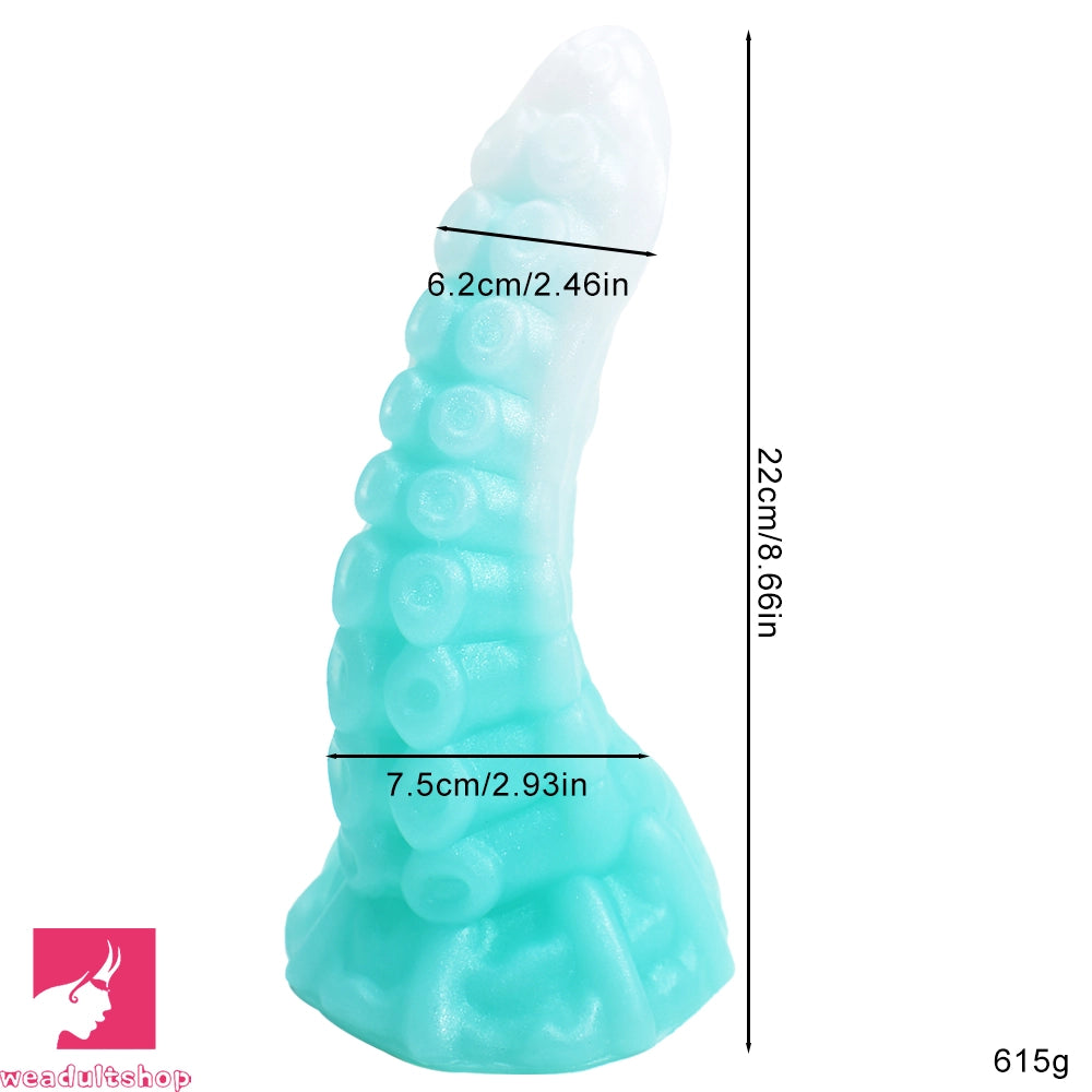 5.9in 6.69in 8.66in Big Animal Tentacle Silicone Soft Dildo For Prostate