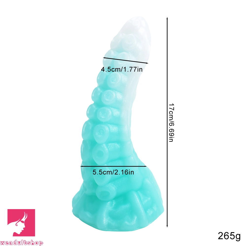 5.9in 6.69in 8.66in Big Animal Tentacle Silicone Soft Dildo For Prostate