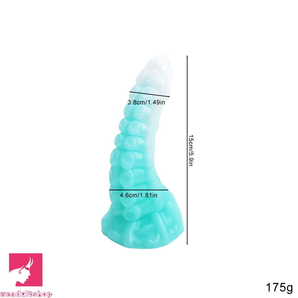 5.9in 6.69in 8.66in Big Animal Tentacle Silicone Soft Dildo For Prostate