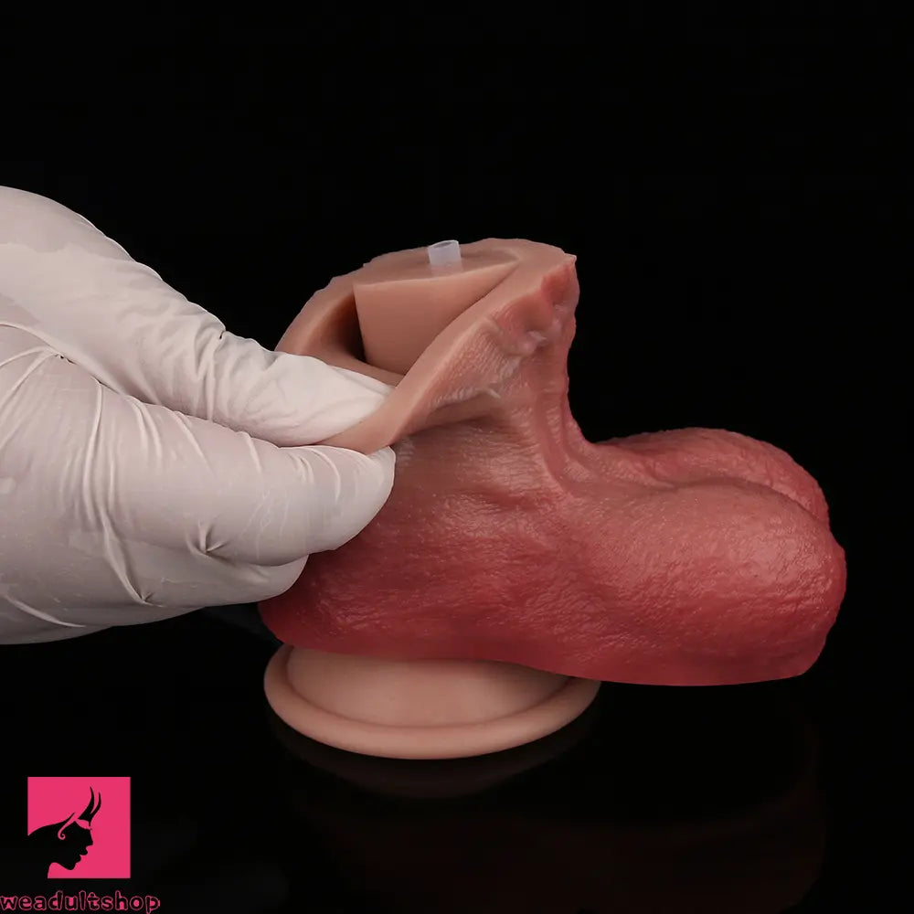 7.59in Liquid Silicone Double Layer Realistic Ejaculating Dildo For Love