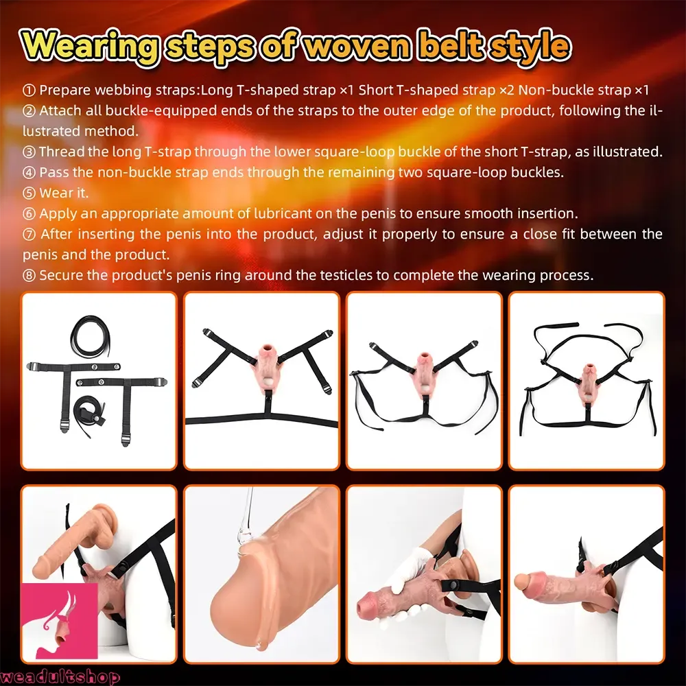 6.1in Lifelike Silicone Soft Strap on Penis Extender Cock Sleeve Dildo Cock