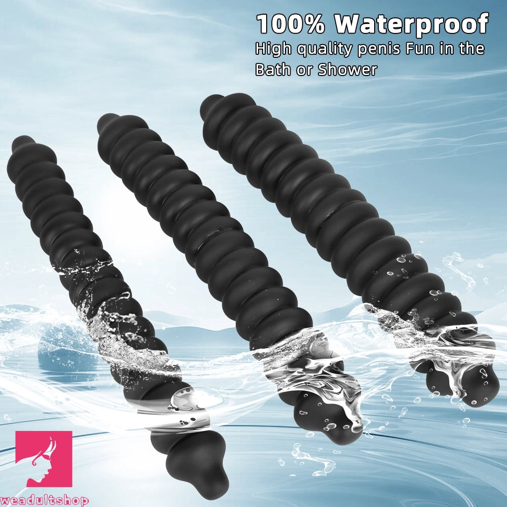 19.68in Silicone Long Large Double Head Threaded Fat Anal Plug Cock Dildo