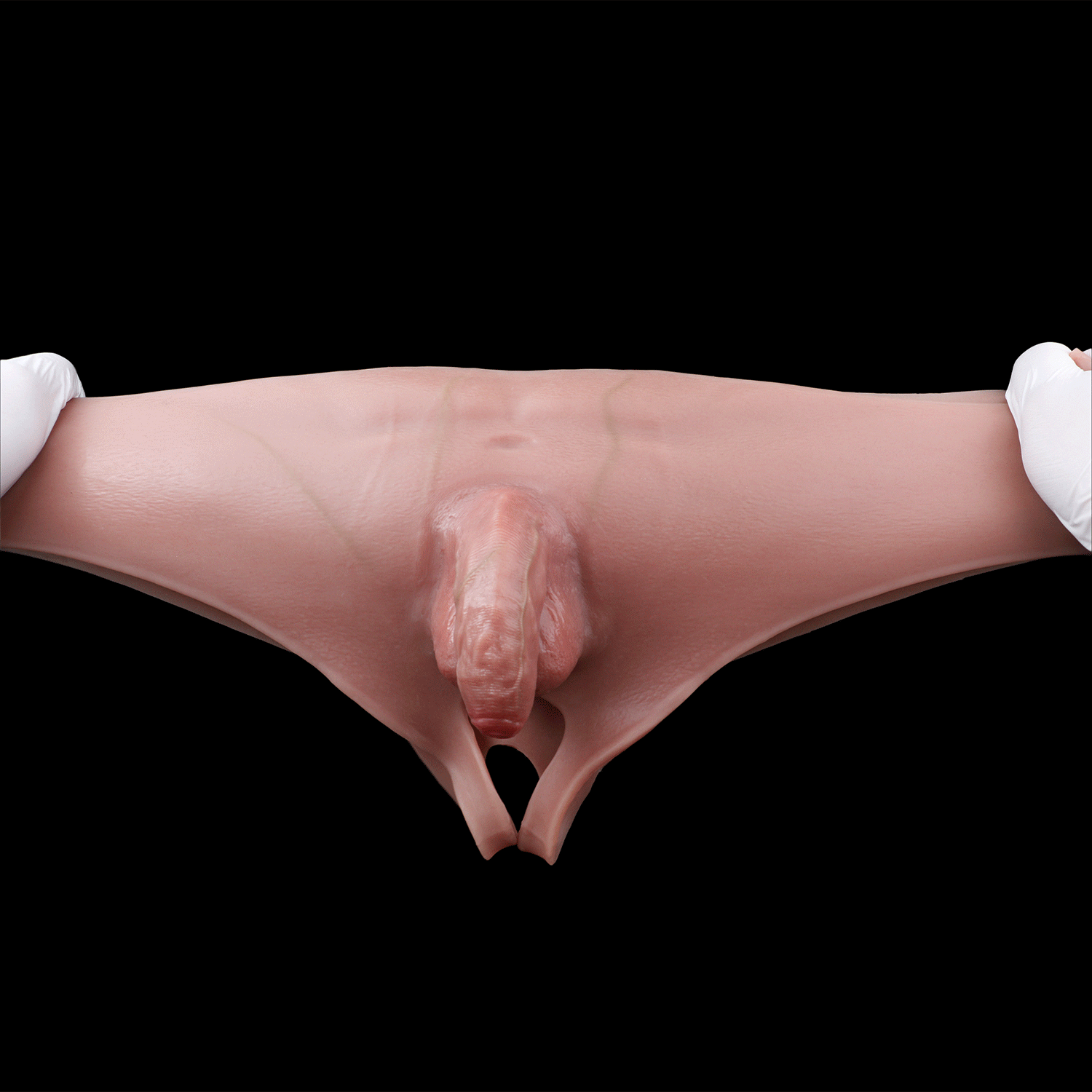 4.53in Realistic Small Solid Dildo Panty Vaginal Opening Bilateral Wellness Toy