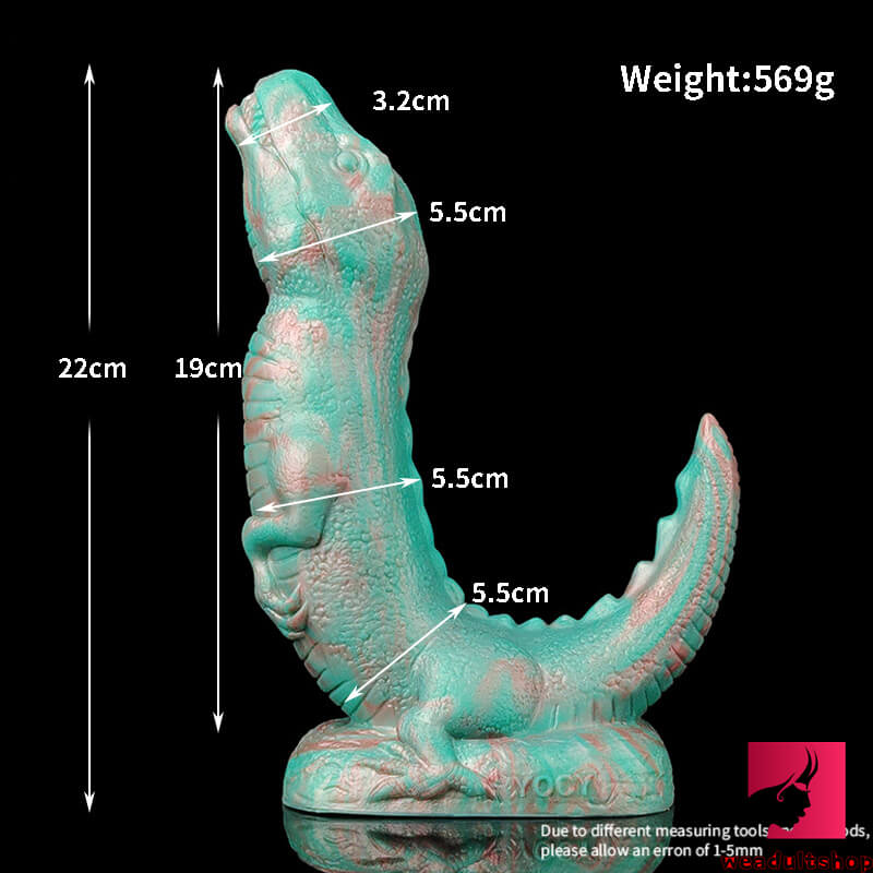8.66in Medical Grade Safe Silicone Dragon Monster Big Dildo