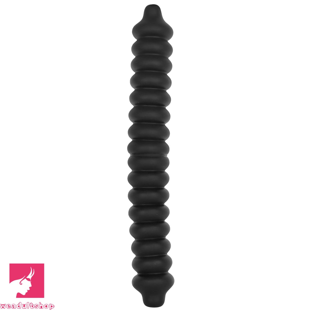 19.68in Silicone Long Large Double Head Threaded Fat Anal Plug Cock Dildo