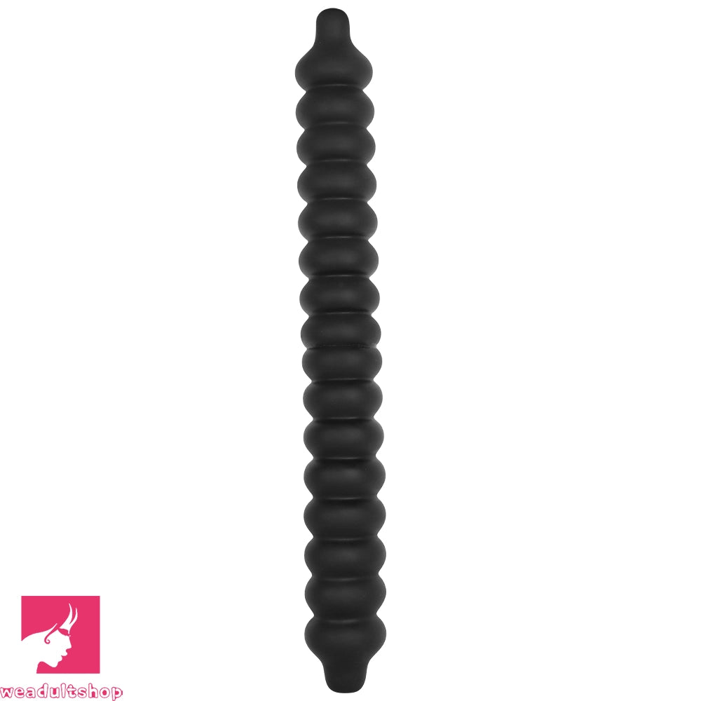 19.68in Silicone Long Large Double Head Threaded Fat Anal Plug Cock Dildo