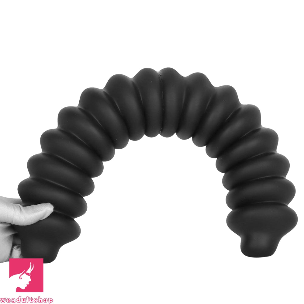 19.68in Silicone Long Large Double Head Threaded Fat Anal Plug Cock Dildo