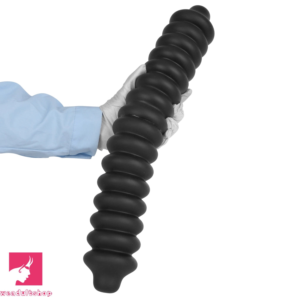 19.68in Silicone Long Large Double Head Threaded Fat Anal Plug Cock Dildo