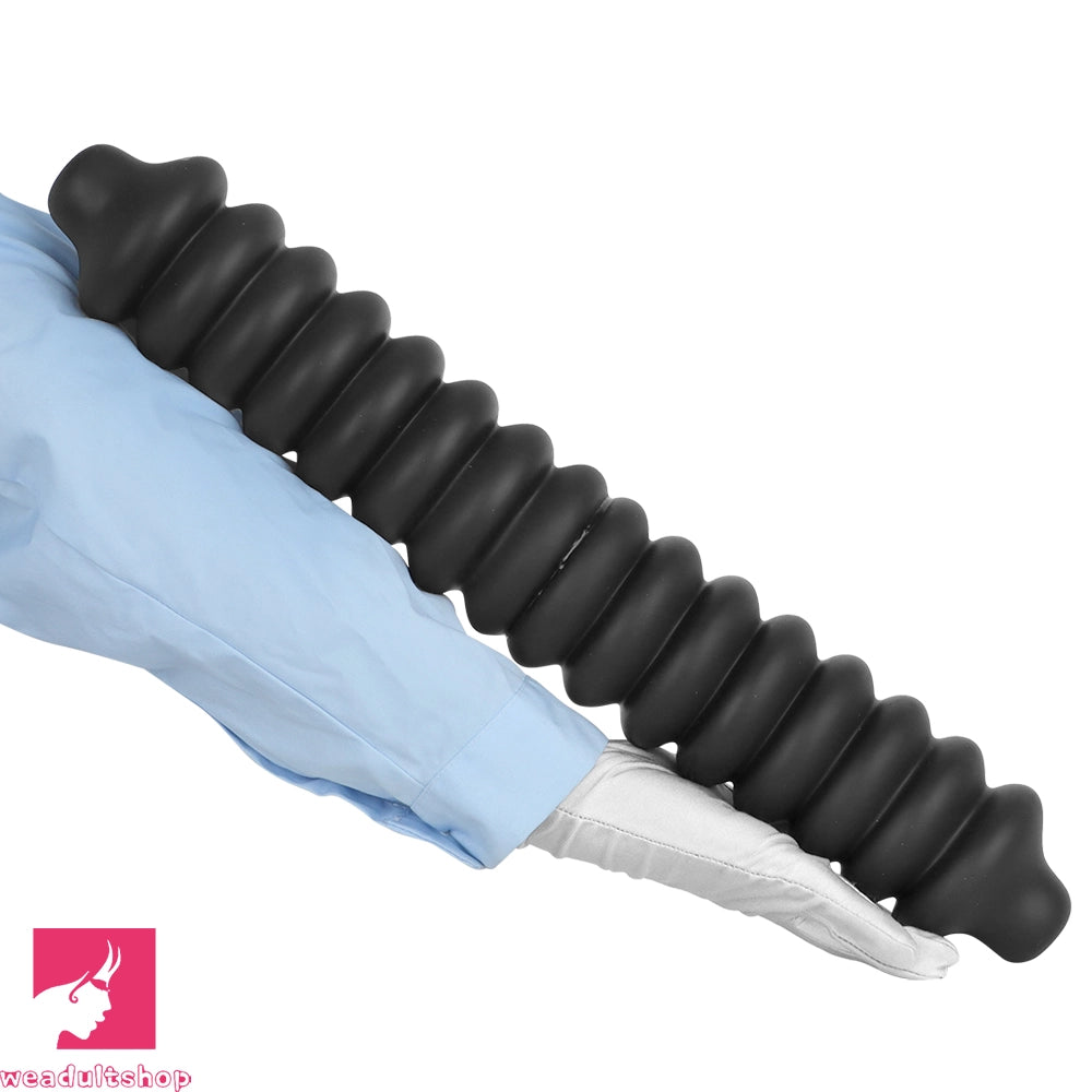 19.68in Silicone Long Large Double Head Threaded Fat Anal Plug Cock Dildo