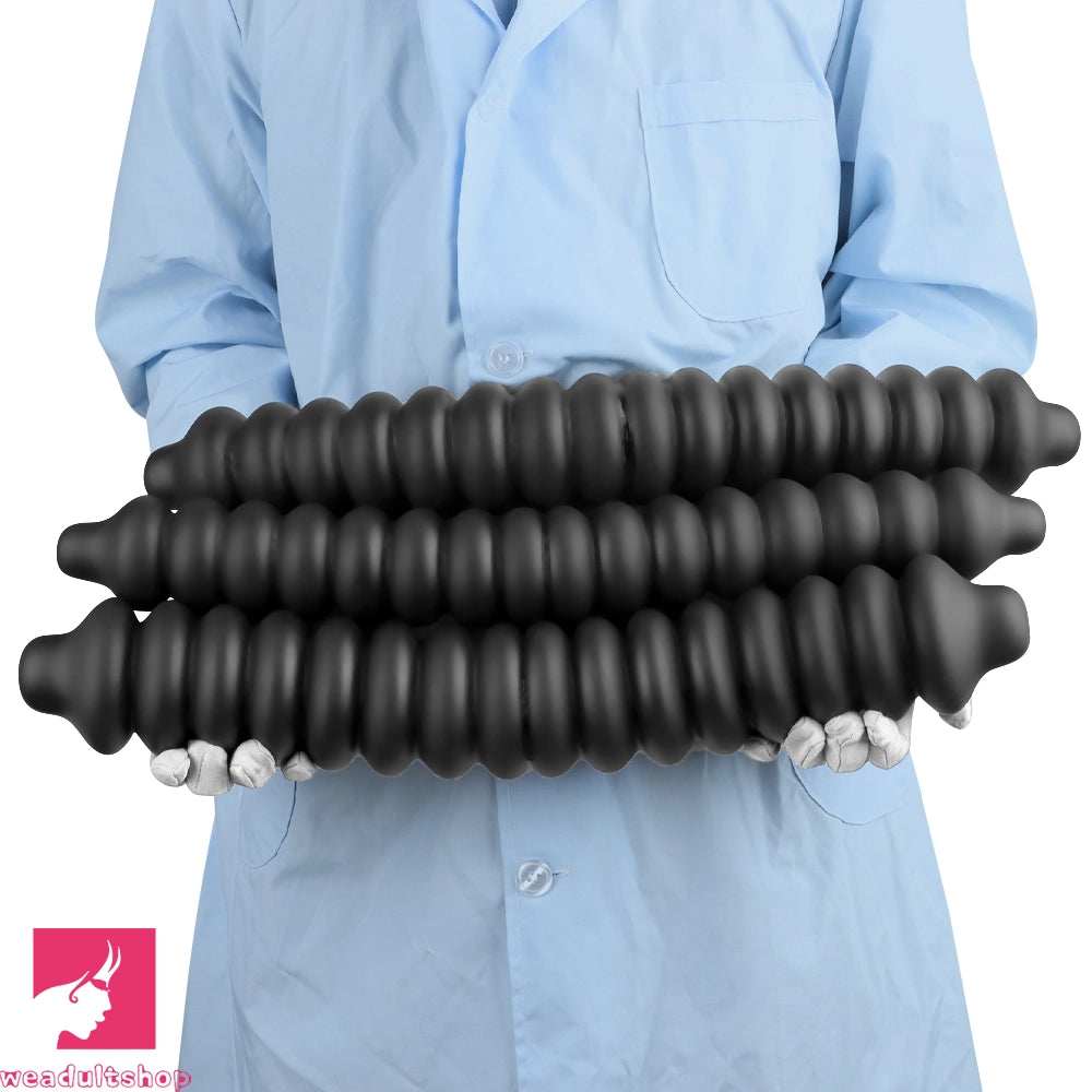 19.68in Silicone Long Large Double Head Threaded Fat Anal Plug Cock Dildo