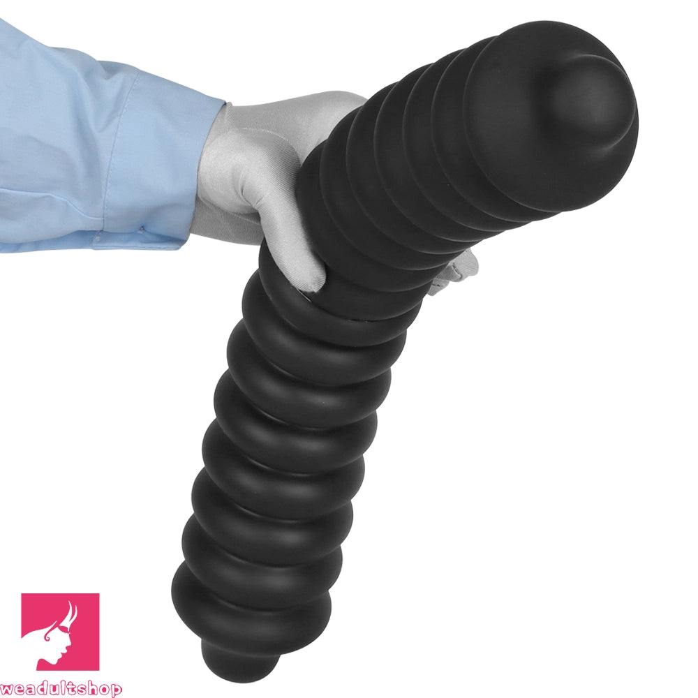 19.68in Silicone Long Large Double Head Threaded Fat Anal Plug Cock Dildo