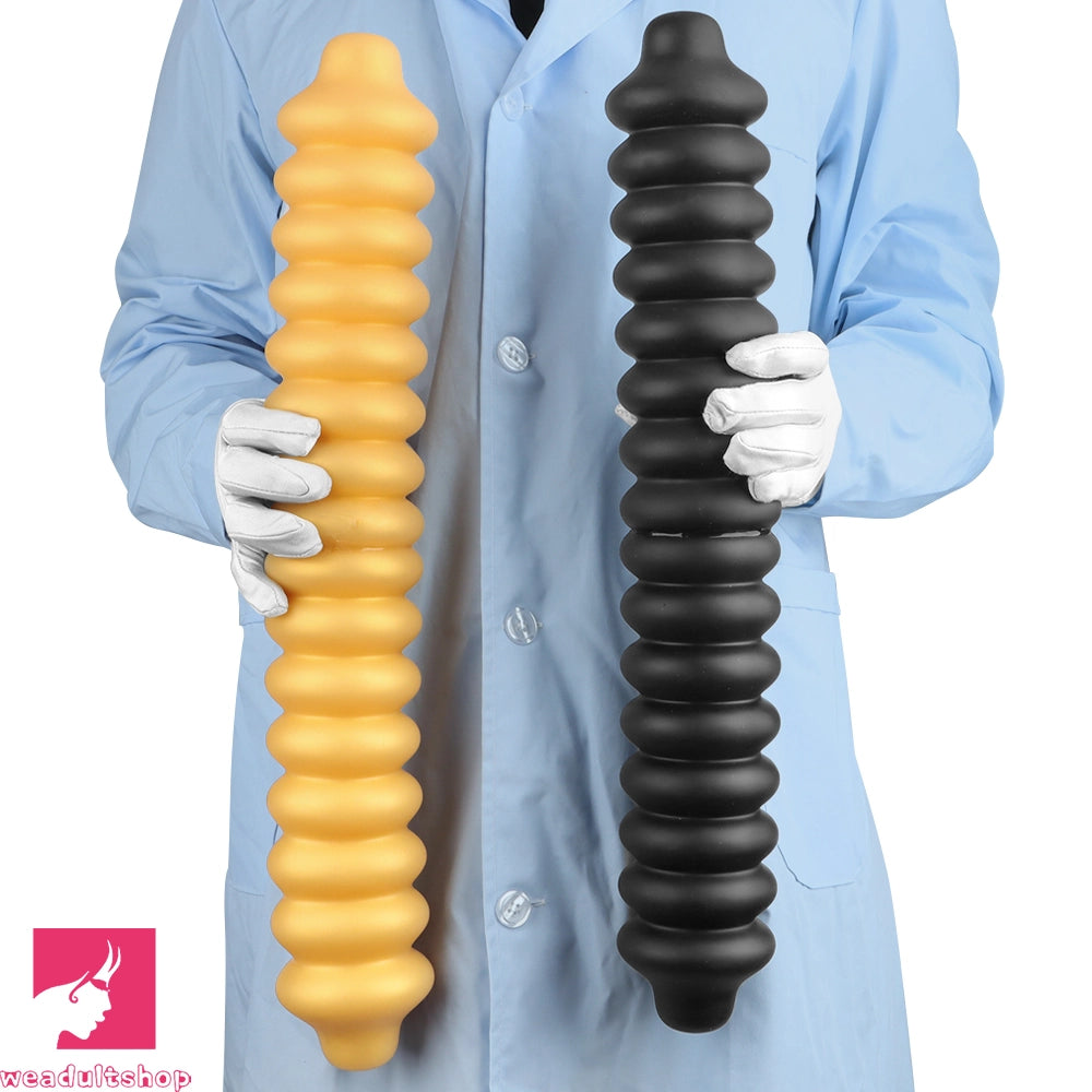 19.68in Silicone Long Large Double Head Threaded Fat Anal Plug Cock Dildo