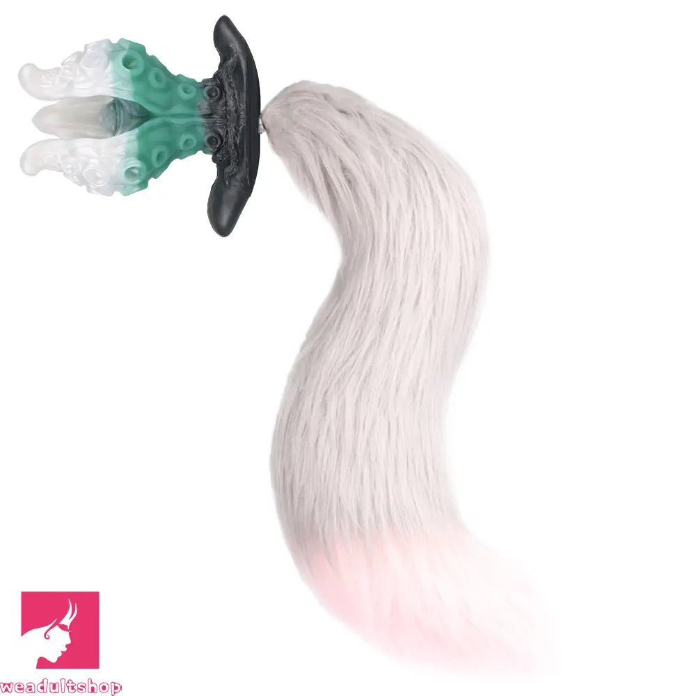 4.25in 5.15in 6.22in Odd Anchor Strap on Vibrating Mouth Gag Tentacle Dildo