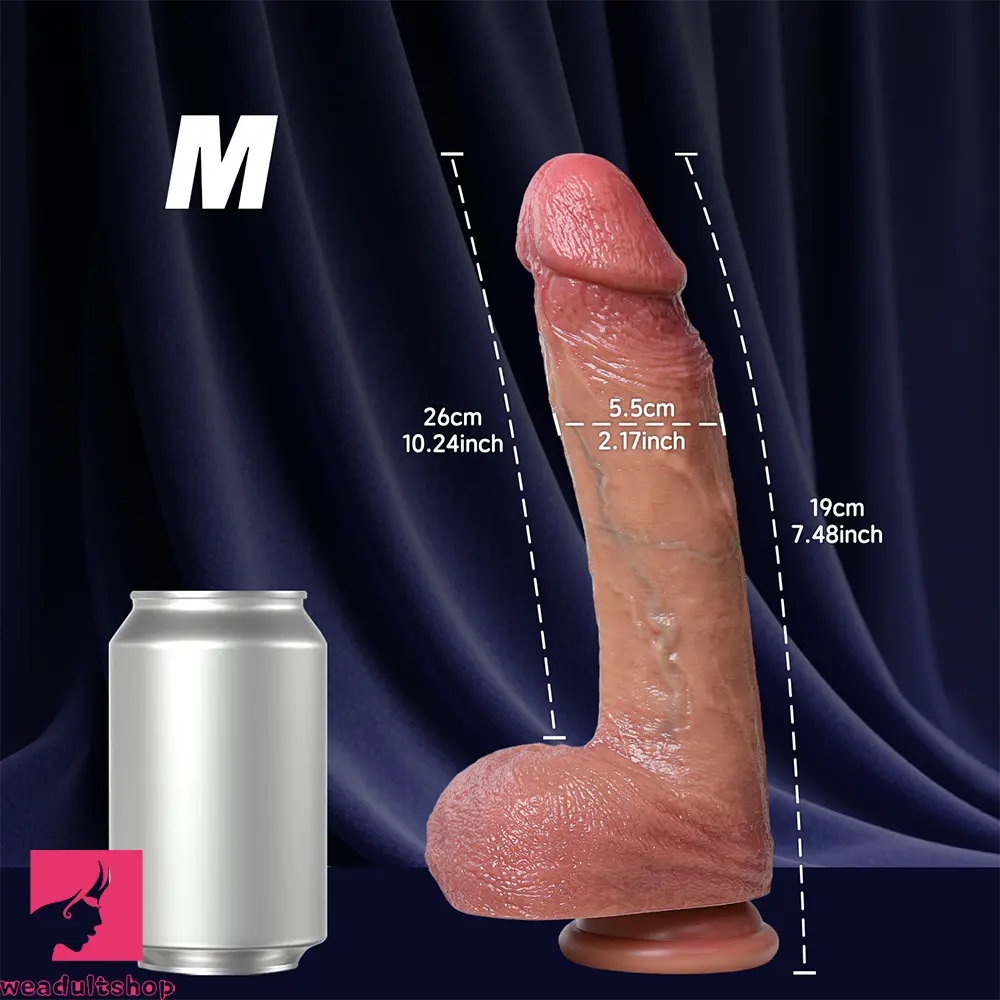 8.07in 10.24in 12.2in Realistic Dildo Soft Liquid Silicone Anal Adult Design