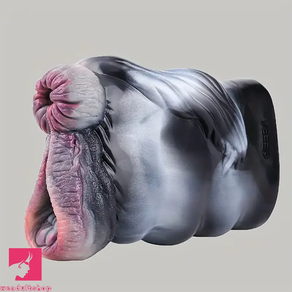 Zebra Soft Animal Pussy Sex Toy With Lifelike Vagina Tight Anus