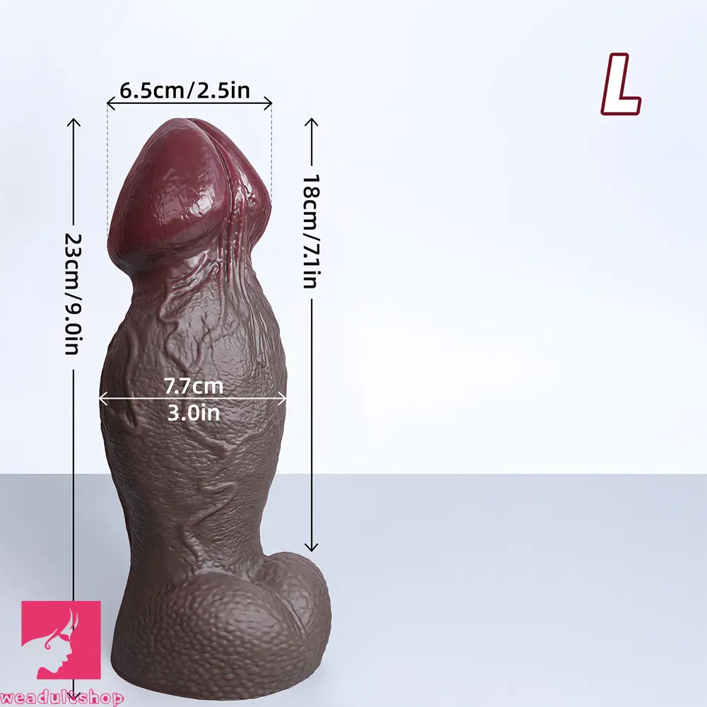 5.5in 6.7in 9in 11.4in Silicone Soft Lifelike Fantasy Dildo Adult Penis Cock
