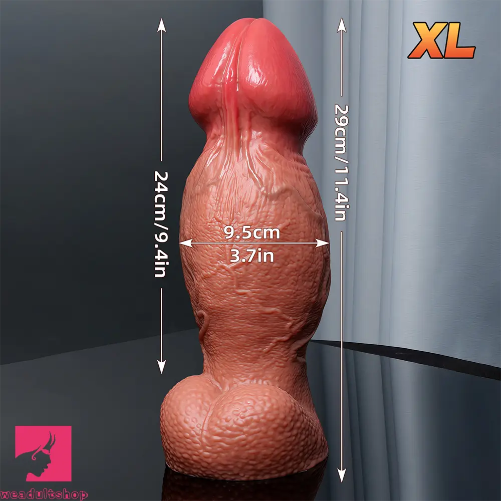 5.5in 6.7in 9in 11.4in Silicone Soft Lifelike Fantasy Dildo Adult Penis Cock