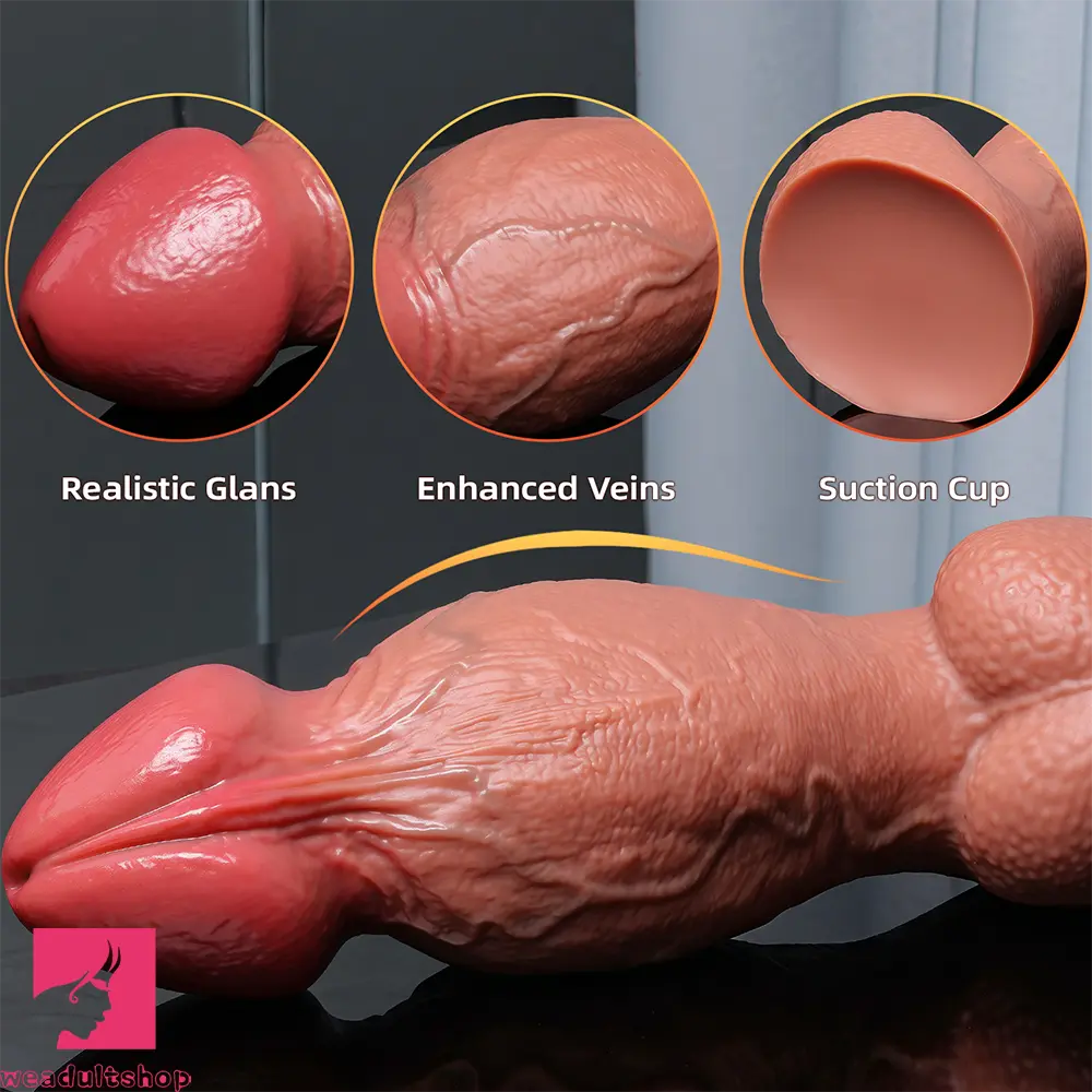 5.5in 6.7in 9in 11.4in Silicone Soft Lifelike Fantasy Dildo Adult Penis Cock