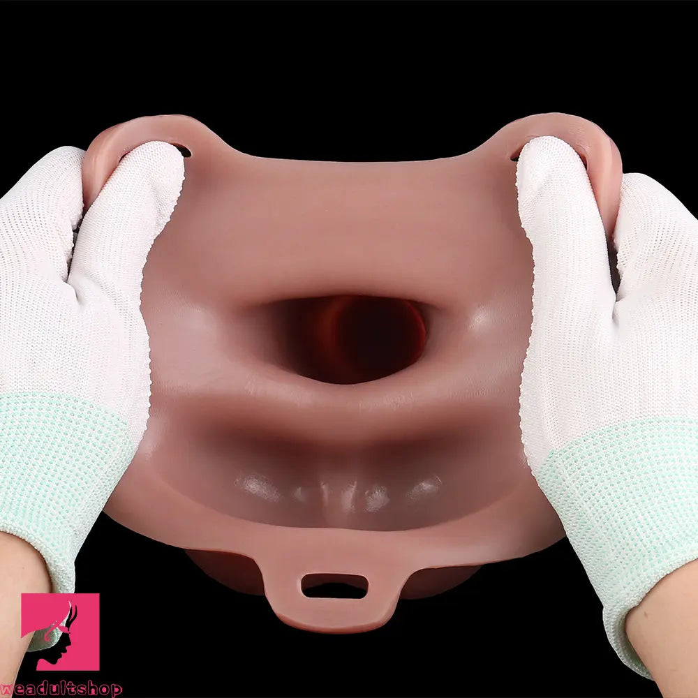 7.1in Hollow Strap on Real Uncut Dildo Adult Sex Toy For Women Cock