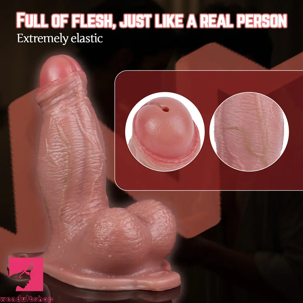 7.1in Hollow Strap on Real Uncut Dildo Adult Sex Toy For Women Cock