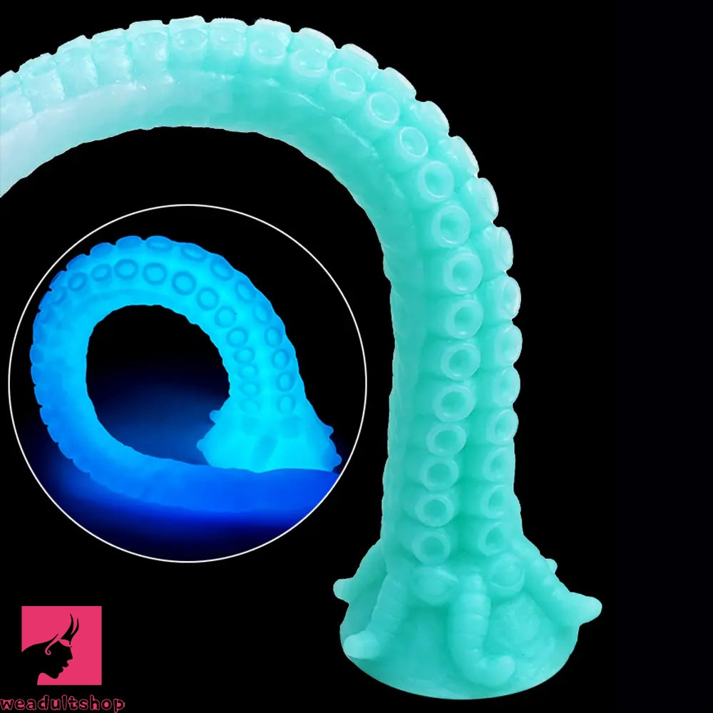 15.1in 17.3in Luminous Silicone Soft Long Big Tentacle Octopus Penis Dildo
