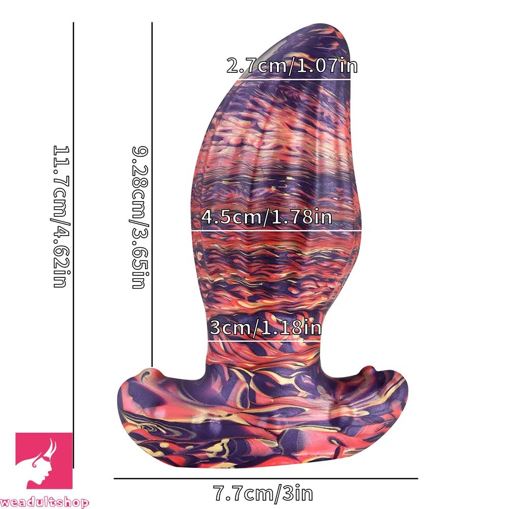 4.62in 5.7in 6.9in 7.67in 9.05in Wearable Silicone Soft Real Surface Dildo