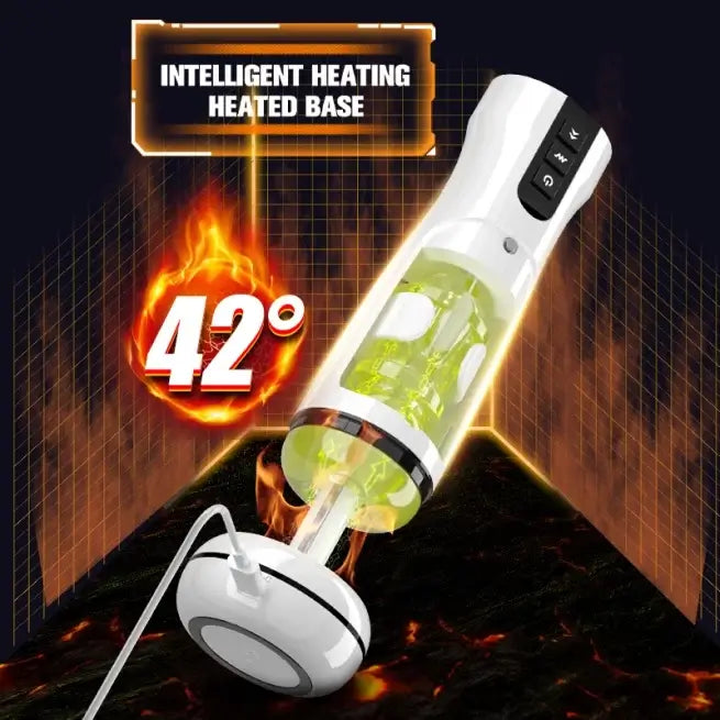 Powerful Telescopic Male Auto Masturbator With UV Heating Base