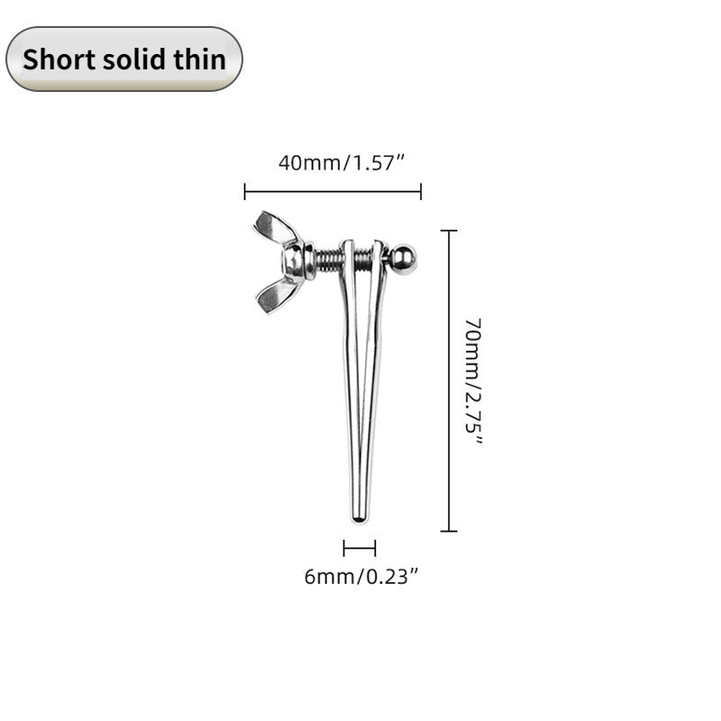 Stainless Steel Adjustable Urethral Dilator Sounding BDSM Penis Plug