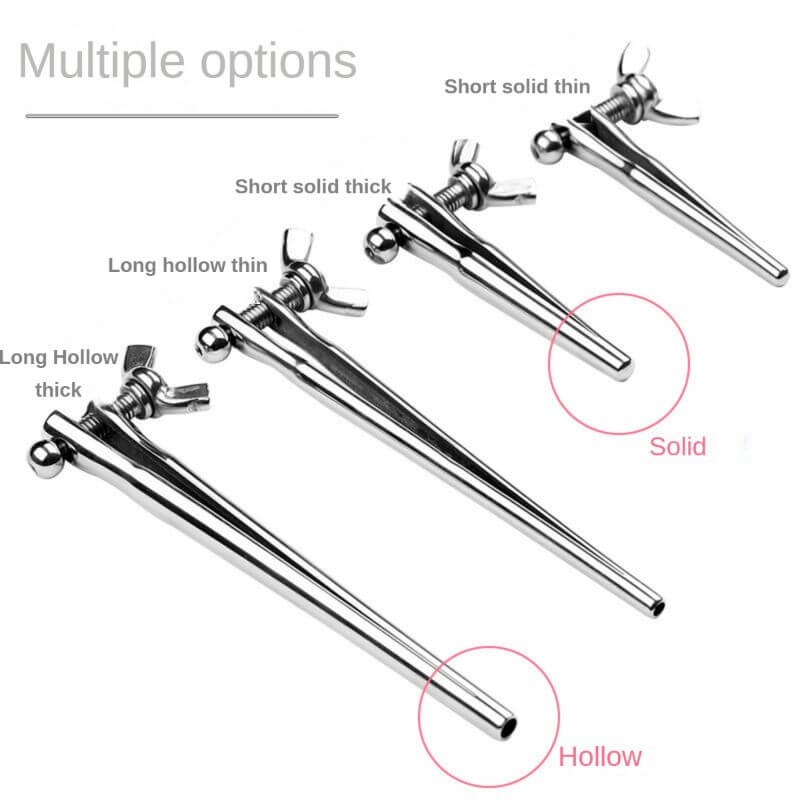 Stainless Steel Adjustable Urethral Dilator Sounding BDSM Penis Plug
