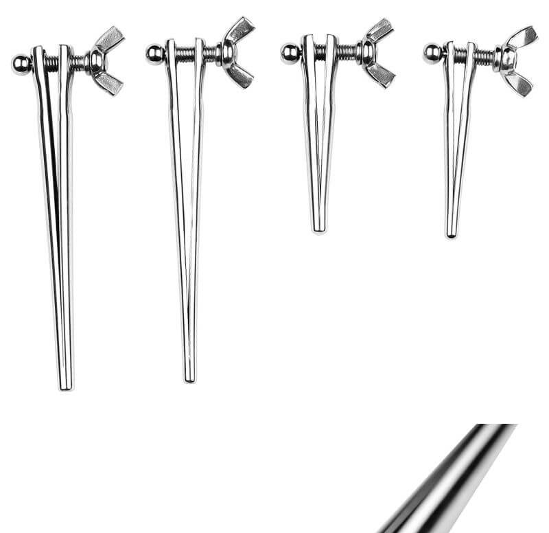 Stainless Steel Adjustable Urethral Dilator Sounding BDSM Penis Plug