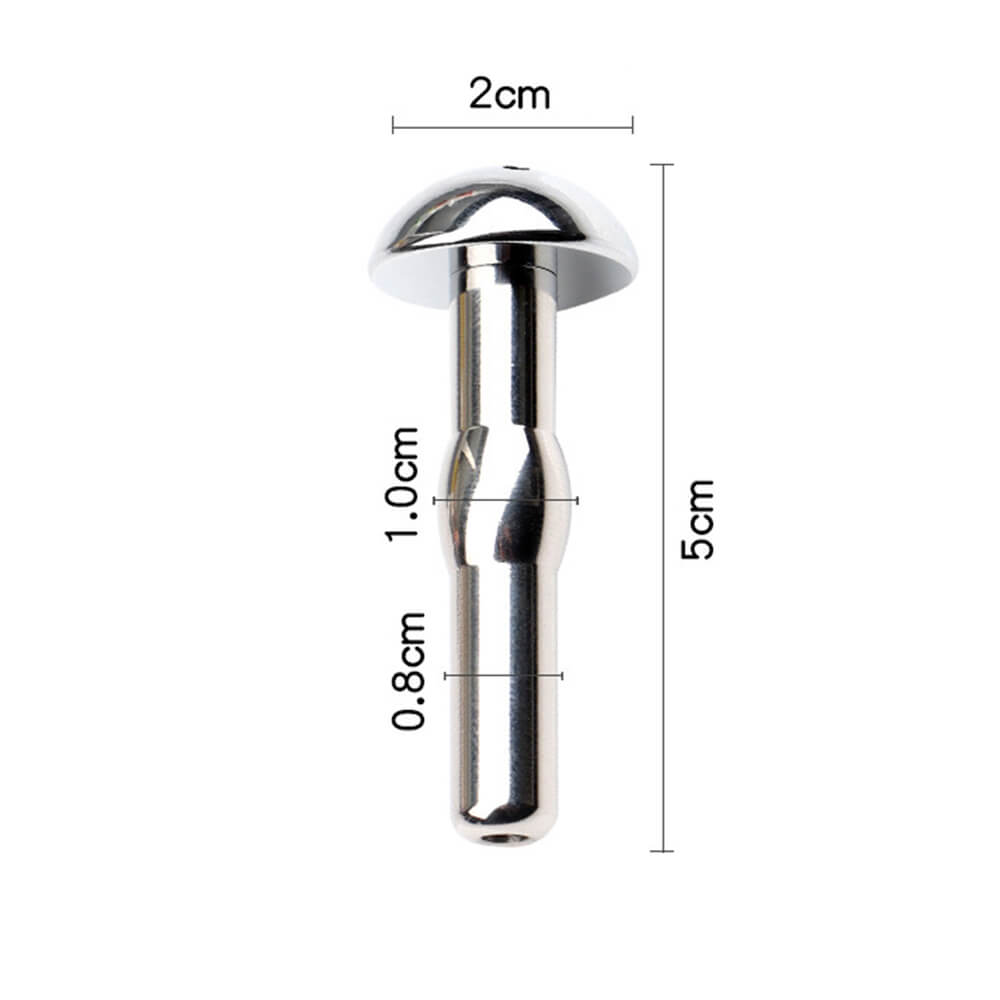 Stainless Steel Hollow Urethral Sounding Catheter Penis Plug Cum Stopper