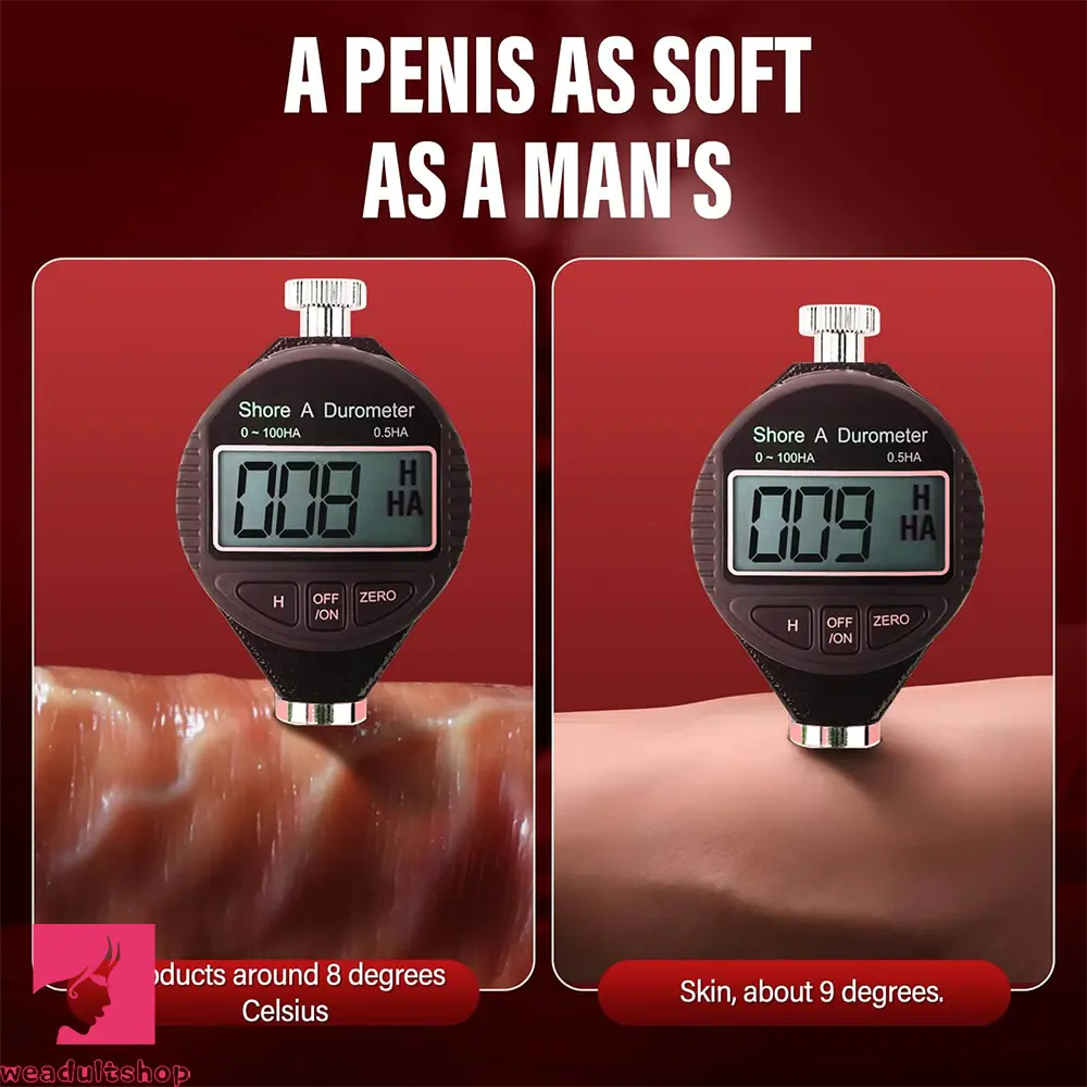 7.09in 8.46in Lifelike Foreskin Uncut Silicone Soft Sliding Skin Dildo Weadultshop