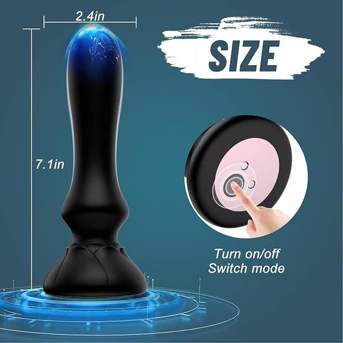 Anal Vibrator Butt Plug Prostate Massager With 10 Vibrating Modes Anal Toy