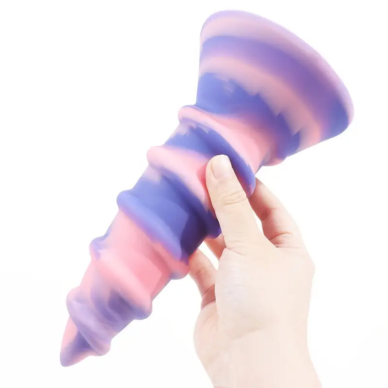 Giant Screw-Shaped Large Soft Skin-Friendly Silicone Butt Plug
