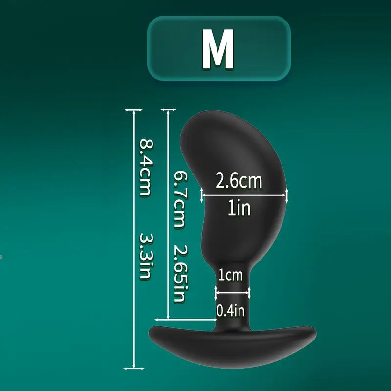 Ergonomic Silicone Anal Plug G-Spot Stimulator Prostate Massager For Men