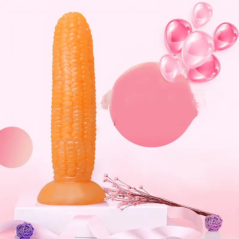 6.3in 6.7in 7in Corn Banana Cucumber PVC Discreet Dildo For Anal Sex