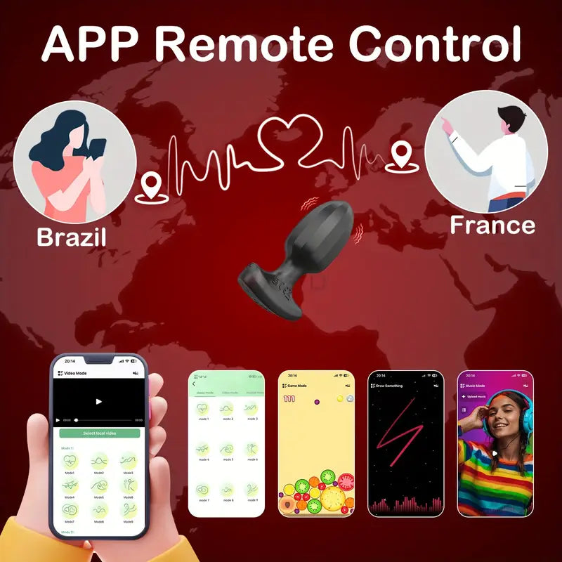 New Design Automatic 9 Frequency Vibrating Anal Plug For Men Women