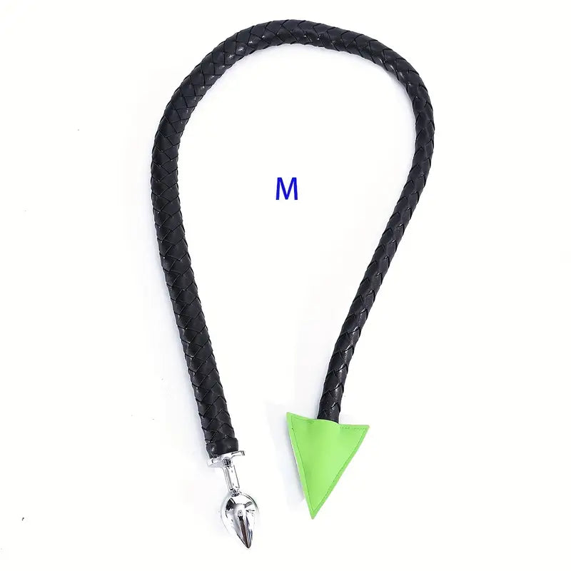 BDSM Whip Compilation Tail With Anal Plug Set Adult Sex Game Whip