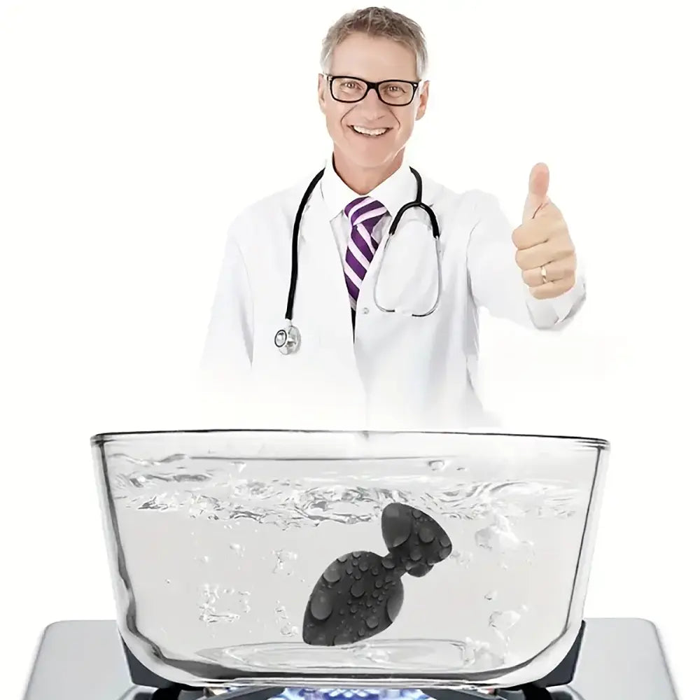 Heart 3 Sizes Stainless Steel Crystal Anal Plug Removable Butt Plug