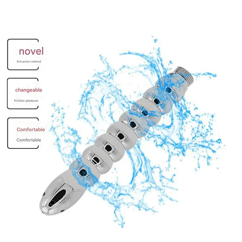 One Set Shower Enema Douches Nozzle Beaded Holes Portable rrigator