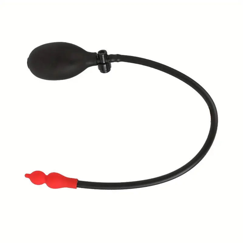 Unisex Anal Plug With Inflation Controller Inflatable Flirting Adult Toy