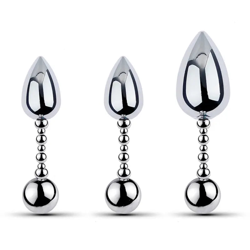 Metal Anal Plug For Men & Women Battery-Free Ideal For SM Play Cosplay