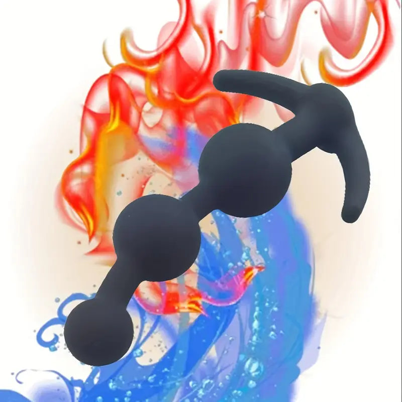 Silicone Anal Beads Butt Plug Three Ball Anal Chain Link Anal Beads