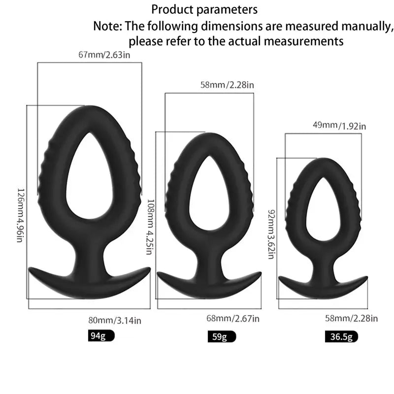 Anal Plug Sexual Set Silicone Butt Plug Anal Trainer G Spot Stimulator
