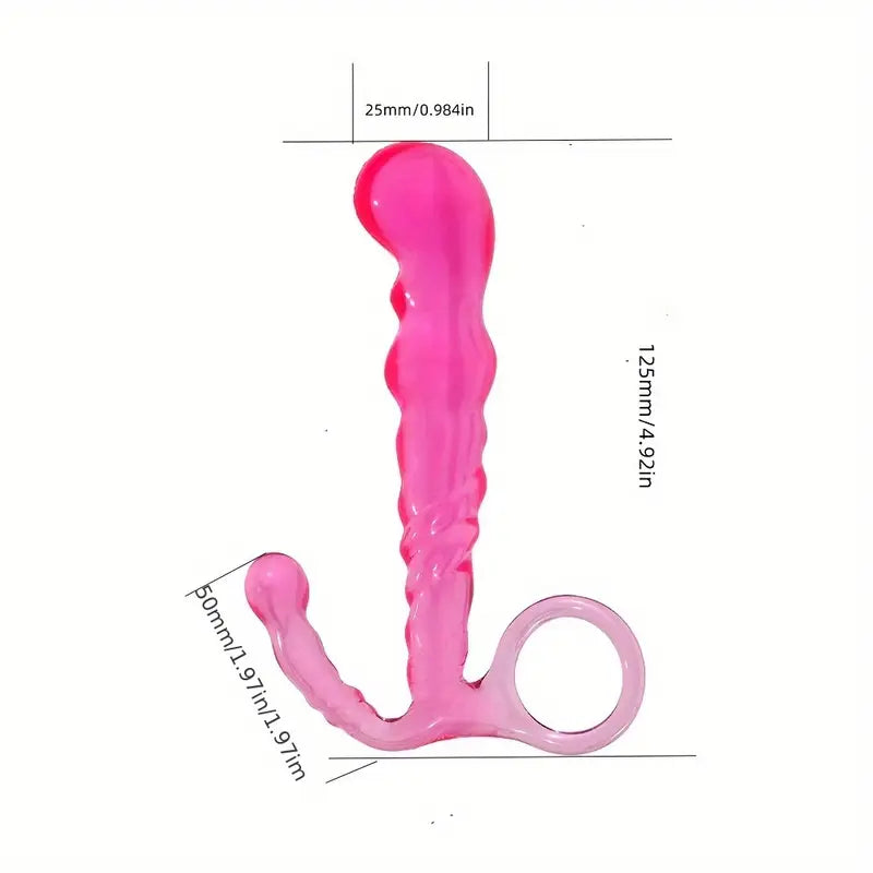 TPE Pull Bead Anal Plug Solid Color Female Sex Anal Plug For Dry Clean