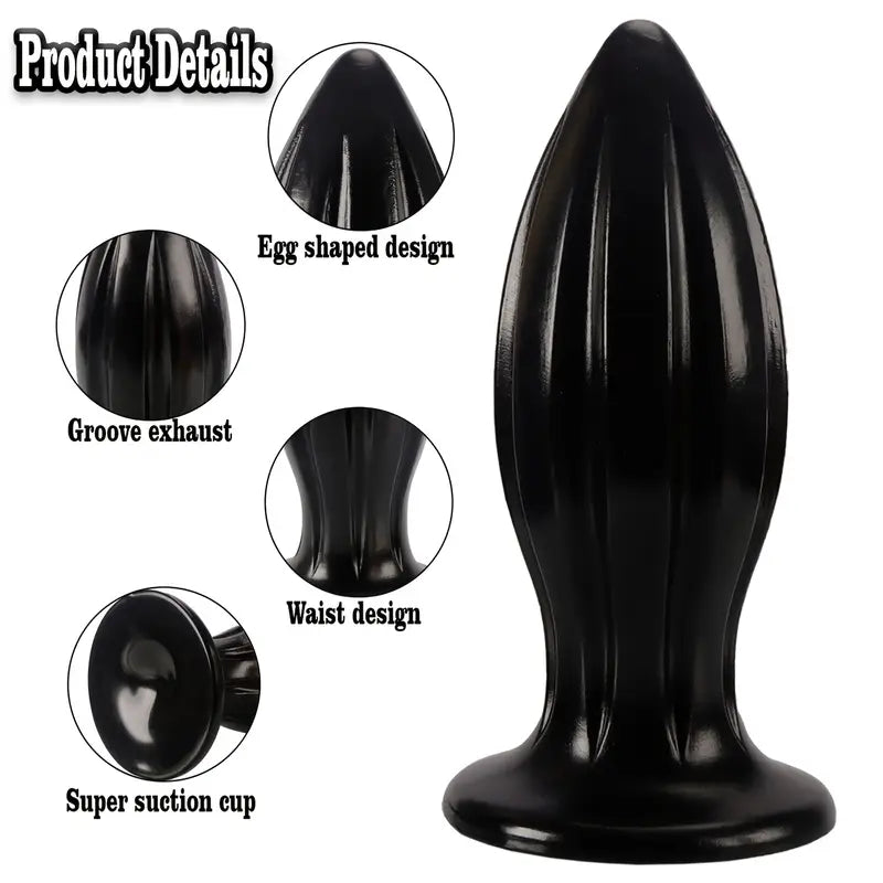 Conical Pointed Tip Smooth Butt Plug Anal Stimulation Toy For Women