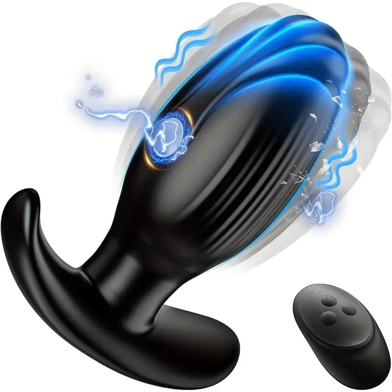 Posterior Vibrating Remote Control Anal Plug For Adult G-spot Sex Toy